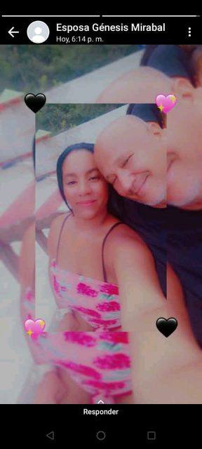 Foto de Génesis y Alfredo Mirabal