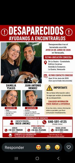 Foto de Damilias Isasis y Juan mendez