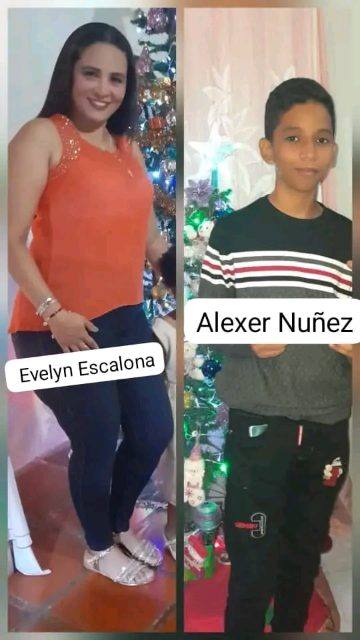 Foto de Evelyn Escalona y Alexer Nuñez
