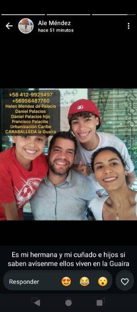 Foto de Helen Mendez Daniel palacios e hijos