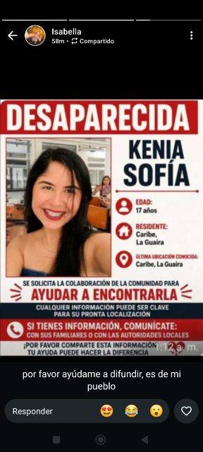 Foto de Kenia Sofía dun sangrona
