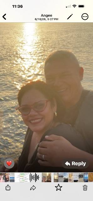 Foto de Pablo Andrés garcia vecino y su esposa