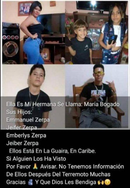 Foto de Emmanuel Zerpa, Jenifer Zerpa, emberlys Zerpa, jeiber Zerpa,