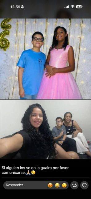 Foto de Claudia urpin, maire palma, nahomy torres, josue