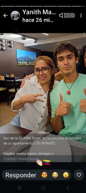 Foto de Hayde bazan y Cristhian teixeira