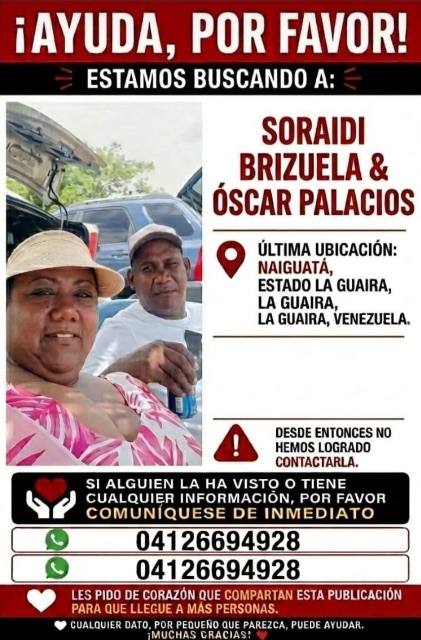 Foto de Soraidi brizuela y oscar palacios