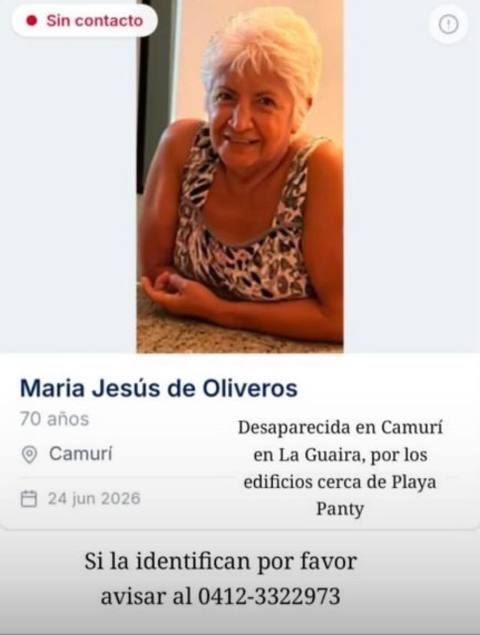 Foto de María Jesús de Oliverio
