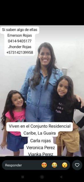 Foto de Carla rojas, vianka Pérez Verónica Pérez