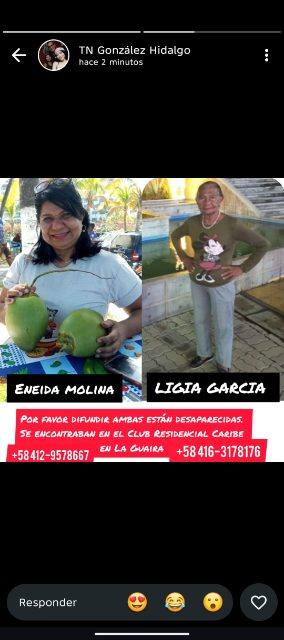 Foto de Eneida Molina y Ligia garcia