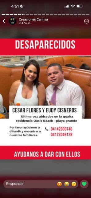 Foto de Cesar flores y eudis cisneros