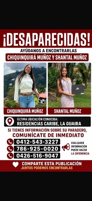 Foto de Chiquinquira munoz y shantal muñoz