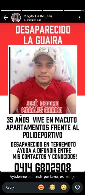Foto de Jose Gregorio Morales chirino