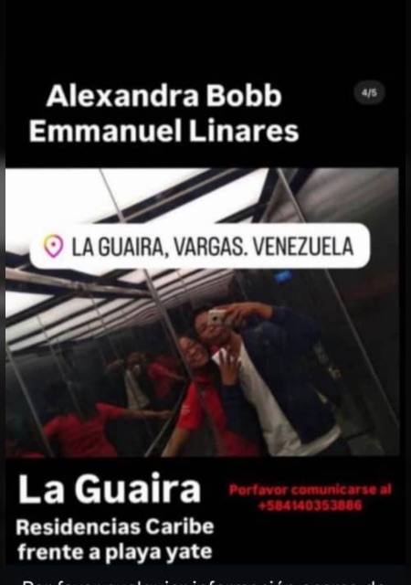 Foto de Alexandra Bob y Enmuel Linares