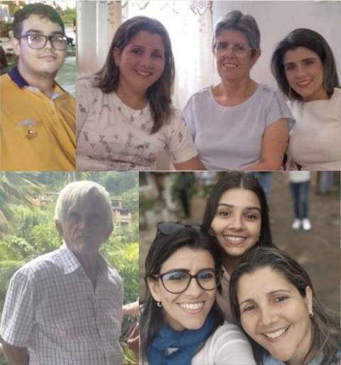Foto de Johan Manuel Figueira, Karina Figueira, Mecia Figueira, Nathaly Figueira, Francisco y Ariamna Figueira Nathaly y Karina.
