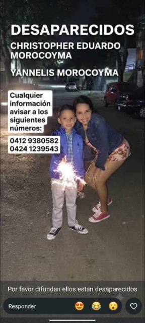 Foto de Yannelis Morocoima y Christopher MorocoimaCh