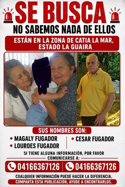 Foto de Cesar, Magaly y Lourdes fugador