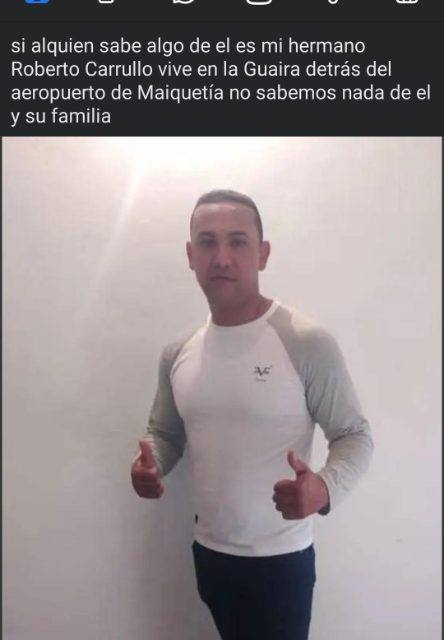 Foto de Roberto Ramón Carrill Barrerao