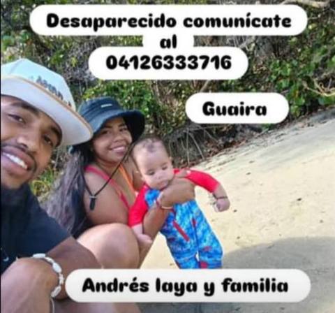 Foto de Andres laya y familia