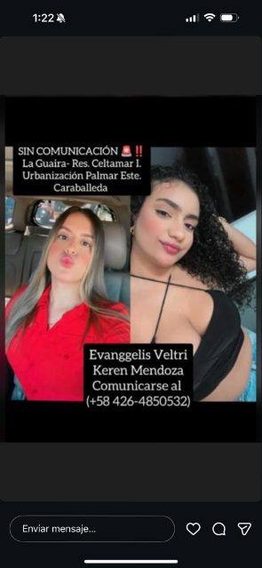 Foto de Keren Mendoza y Evangelis Angulo