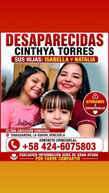 Foto de CINTHYA TORRES, ISABELLA SANDOVAL Y NATHALIA SANDOVAL