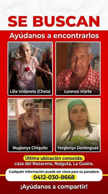 Foto de Lilia Urdaneta, Lorenzo Iriarte, Nuglenis Chiquito, Yorglenis Domínguez