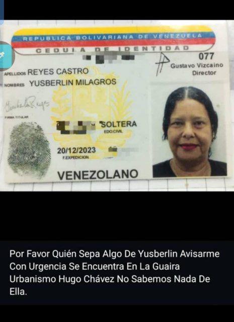 Foto de Yusberlin milagros reyes castro