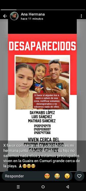 Foto de Daymaris López Luis Sánchez y Mathias Sánchez