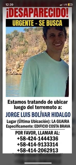 Foto de Jorge Luis Bolívar Hidalgo