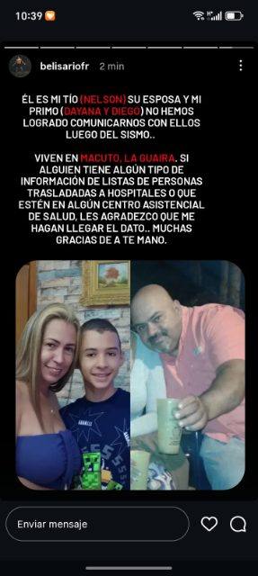 Foto de Nelson Manrique y familia
