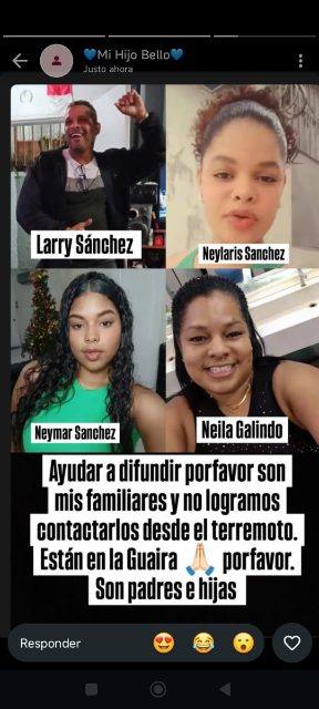 Foto de Larry Sánchez y familia