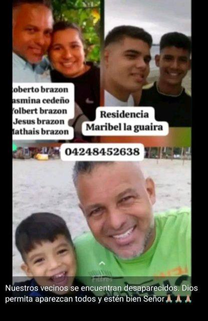 Foto de Roberto brazon, Yasmina cedeño, Yolbert brazon, Jesús brazon, Nathais brazon