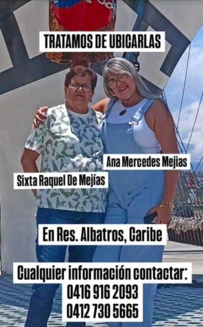 Foto de Sixta Raquel de Mejías y Ana Mercedes Mejías