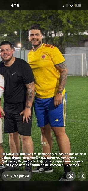 Foto de Bryan soria y Leonel quintero