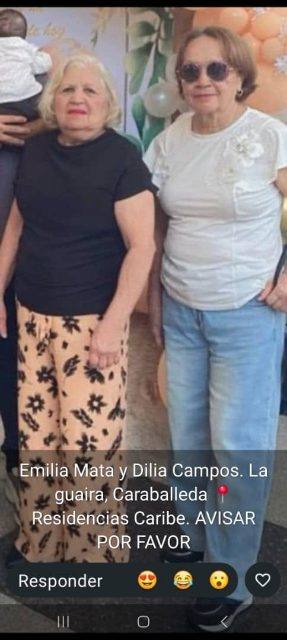 Foto de Emilia Mata  y Dilia Campos