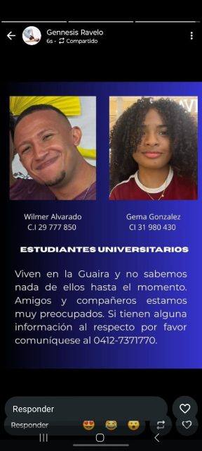 Foto de Wilmer Alvarado y Gema Gonzalez