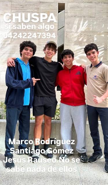 Foto de Jesús Rauseo, Santiago Gómez y Marco Rodriguez