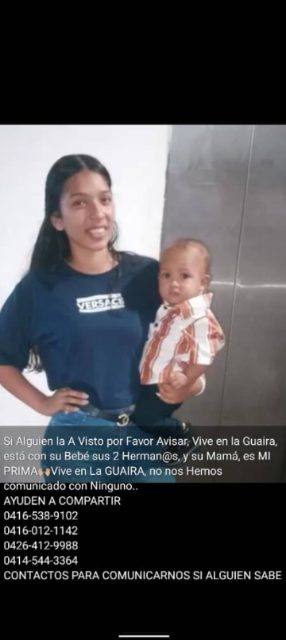 Foto de Jorgelis Adriana Arellano Rondón el niño Jadiel