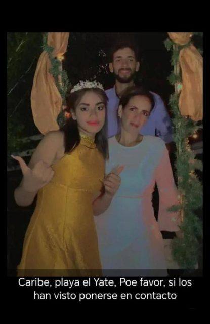 Foto de Belkis, Albert y Alvanis familia Rodríguez