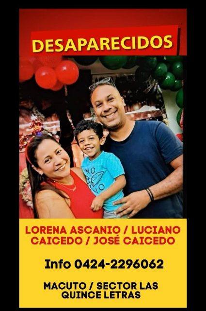 Foto de Lorena, Luciano y José Caicedo