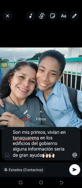 Foto de Debby Orihuela y Dilan Bolivar