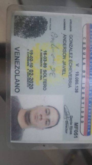 Foto de Anderson Javiel Gonzalez Echeverria