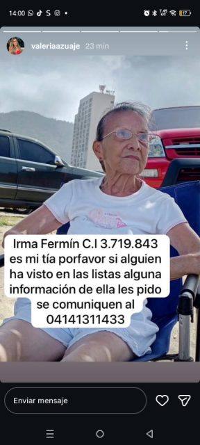 Foto de Irma Fermín Figueroa