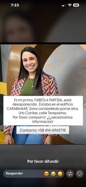 Foto de Fabiola partida