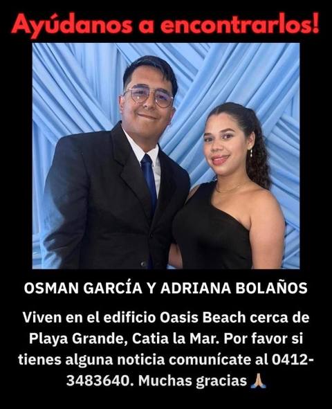 Foto de Osman García y Adriana Bolaños
