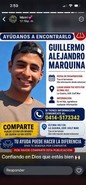 Foto de Guillermo Alejandro Marquina Mendoza