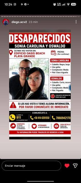 Foto de Oswaldo Villamiza y carolina ortega