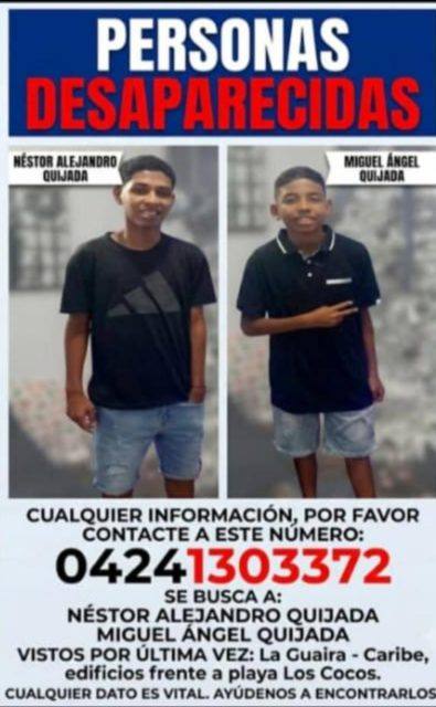 Foto de Miguel Ángel y Néstor Alejandro Quijada