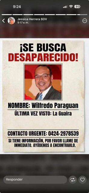 Foto de Wilfredo Antonio Paraguan Villegas