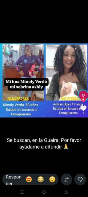 Foto de Minoly verdu y Ashley ugas