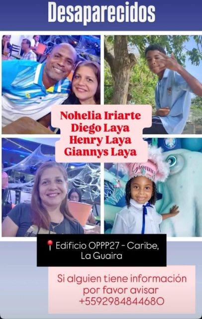 Foto de Nohelia Iriarte, Diego Laya, Henry laya, giannys Laya